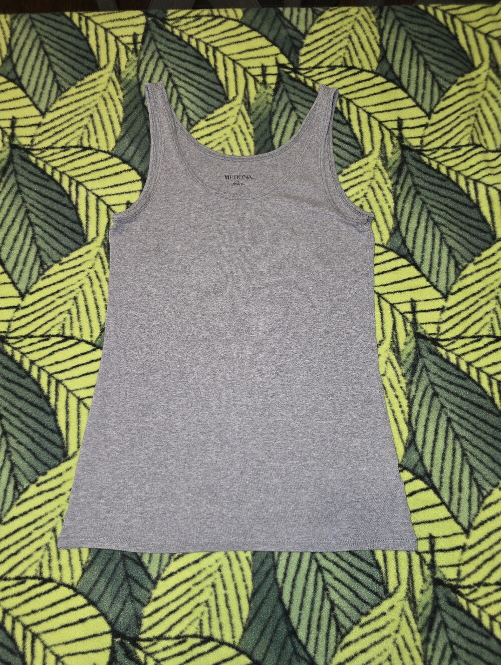 Merona Gray Scoop Tank Top